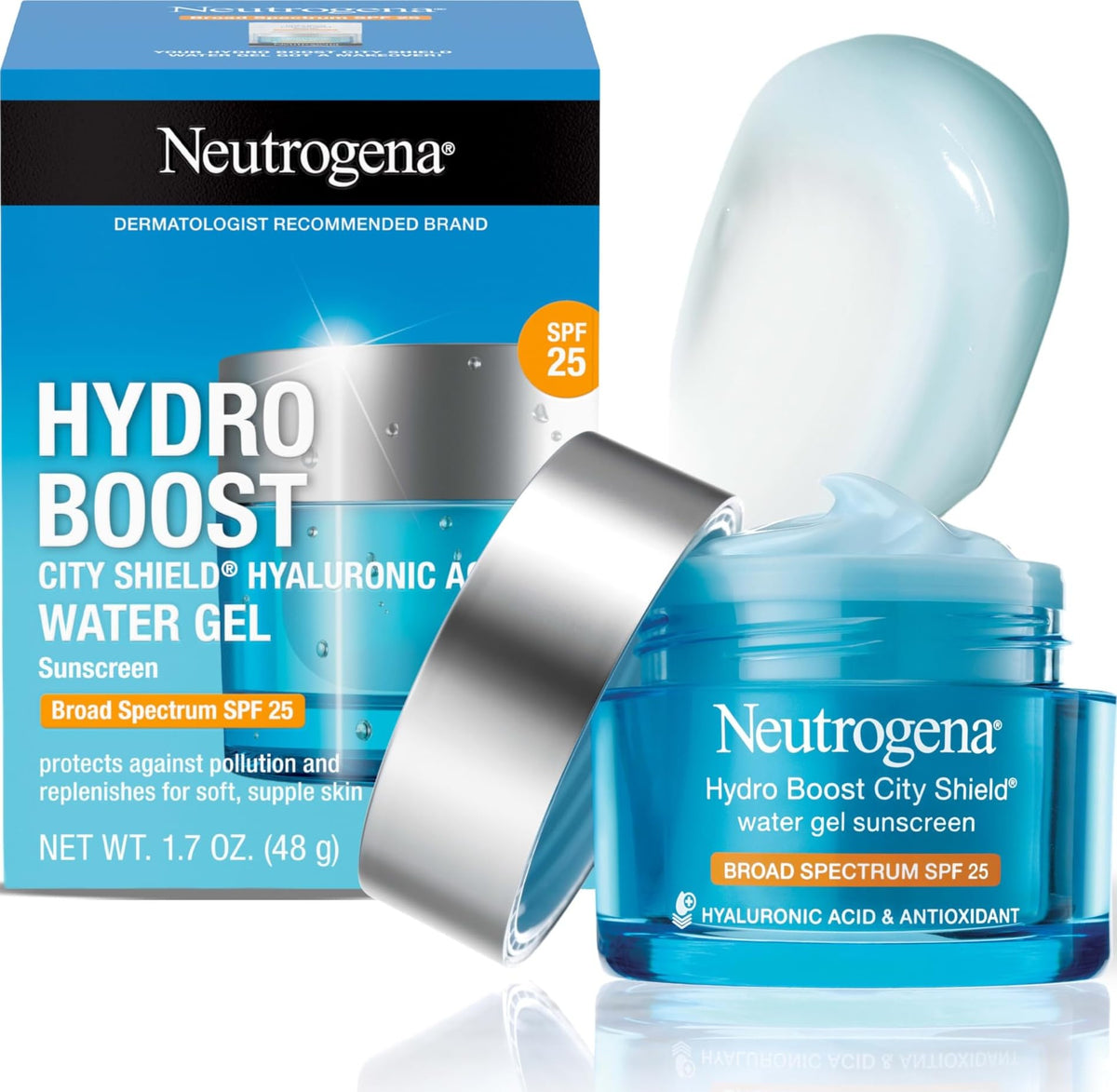 Neutrogena Hydro Boost City Shield Water Gel Face Moisturizer SPF 25 1.7 oz Neutrogena