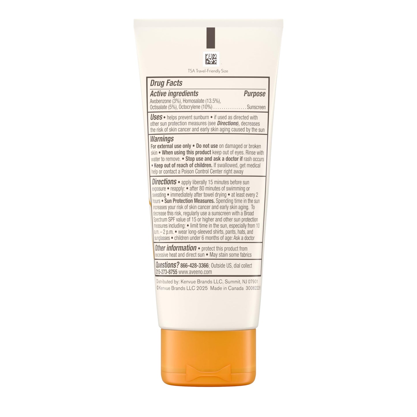 Aveeno Protect + Hydrate Face Sunscreen, SPF 60 Broad Spectrum, for Sensitive Skin, Travel Size, Water Resistant Aveeno
