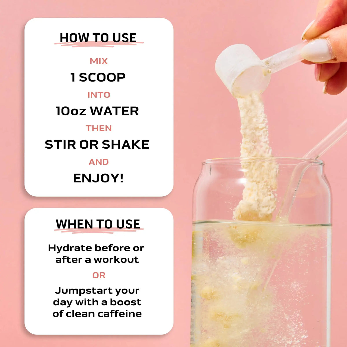 Ascent Clean Hydration + Energy Electrolytes Powder - 100mg Caffeine, 400mg Electrolytes, No Artificial Ingredients, Orange Mango 40 Servings Ascent