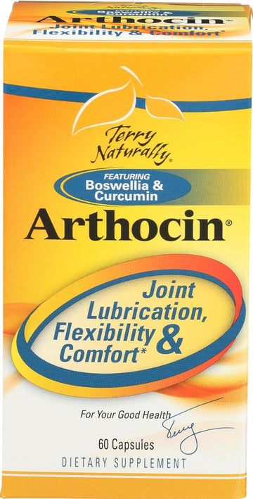 Terry Naturally Arthocin - Boswellia Serrata Capsules with Devil's Claw & Curcumin - Supplement to Support Joint & Spine Health - Herbal Supplement Aids Comfort & Absorption - 60 Capsules Terry Naturally buy australia supplements