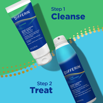 Differin Acne Body Spray, Salicylic Acid Back & Chest Treatment, 6oz Differin