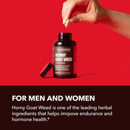 Horny Goat Weed with Maca, Tongkat Ali and Saw Palmetto, 60 Servings | Vegan, Non-GMO, Gluten free Horny Goat Weed Capsules for Men & Women, Extra Strength Performance, 120 Count, 2 Month Supply Gsupps Australia