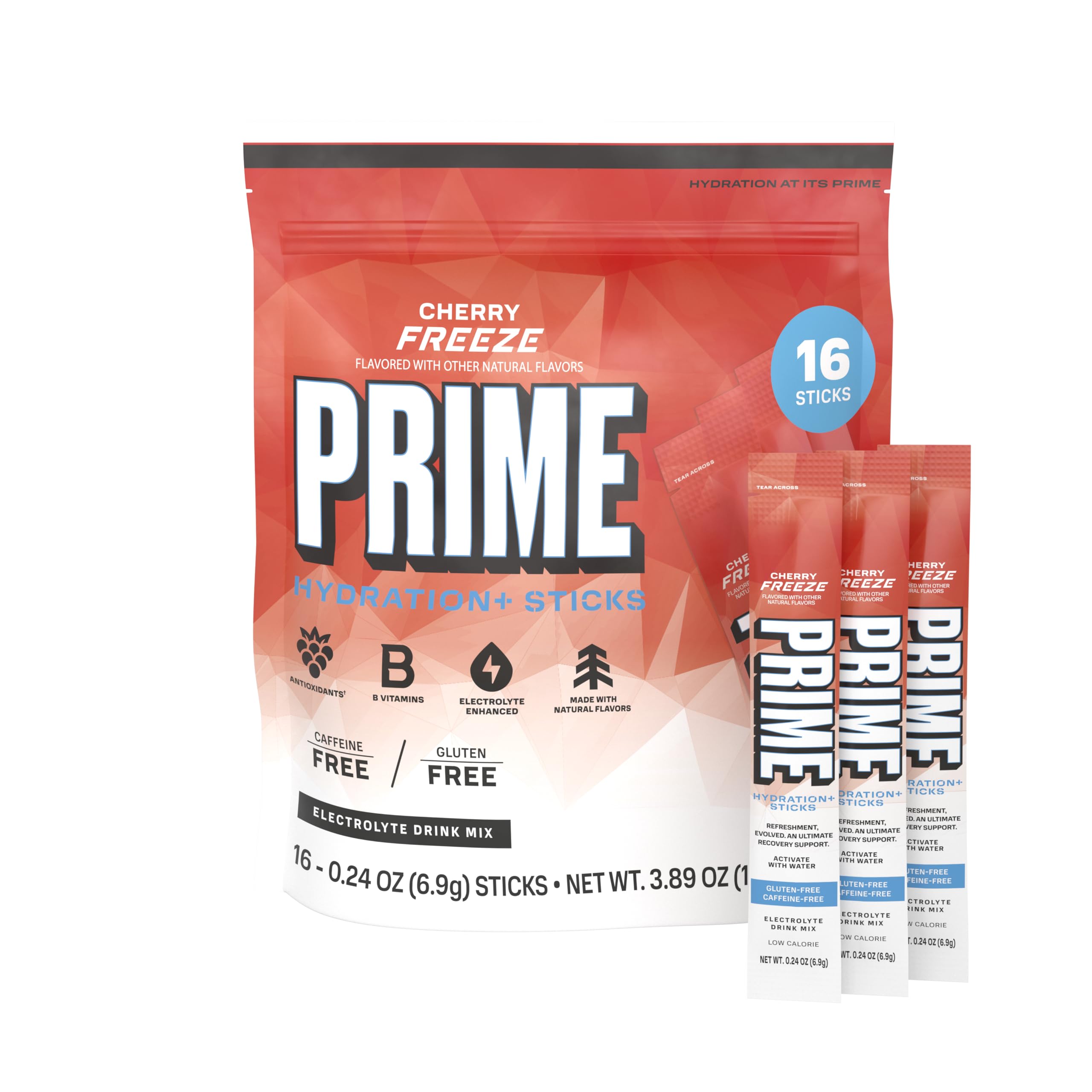 PRIME HYDRATION+ Electrolyte Powder Sticks, Cherry Freeze, Sugar Free Hydration Drink Mix with Potassium, Magnesium & B Vitamins PRIME HYDRATION buy australia supplements