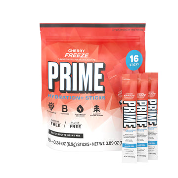 PRIME HYDRATION+ Electrolyte Powder Sticks, Cherry Freeze, Sugar Free Hydration Drink Mix with Potassium, Magnesium & B Vitamins PRIME HYDRATION buy australia supplements