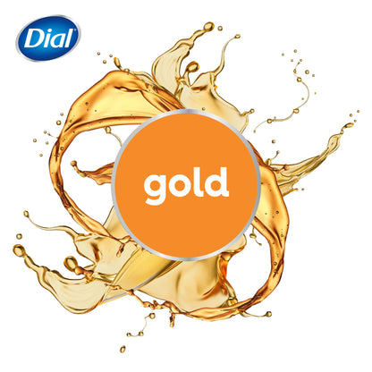 Dial Antibacterial Deodorant Bar Soap, Advanced Clean Gold, 4 Oz, 32 Bars, Round the Clock Odor Protection Dial
