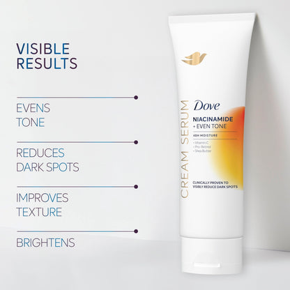 Dove Body Cream Serum Niacinamide + Even Tone for Dark Spots 8oz Dove