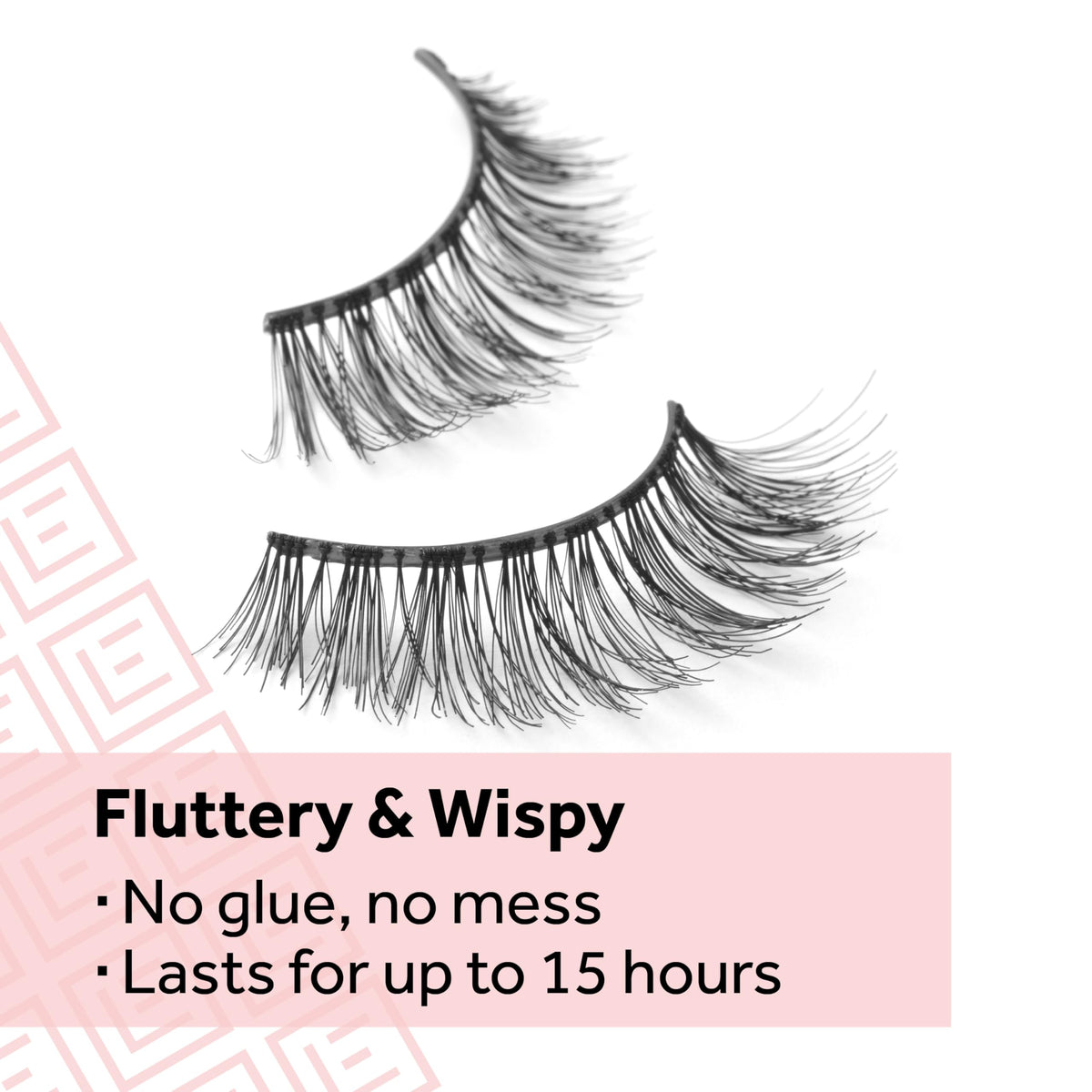 Eylure Pre-Glued Wispy Light Texture Eyelashes, No.117, Twin Pack Eylure