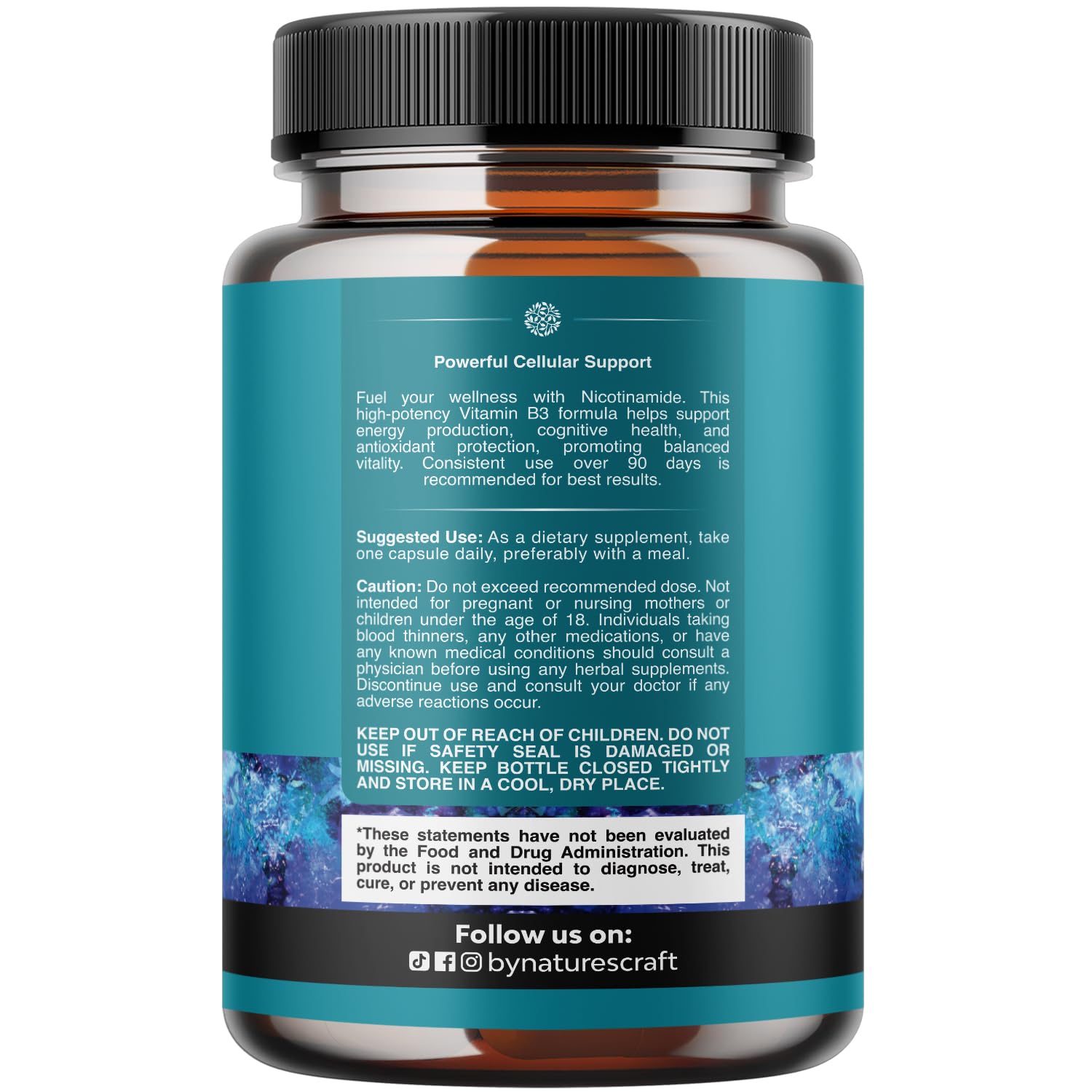 Vitamin B3 Niacinamide 500mg Capsules - Mitochondrial Energy and Potent Skin Supplement - Vitamin B3 Niacin Flush Free and Nicotinamide 500mg - Flush Free Niacin Supplement - 60 Count Gsupps Australia