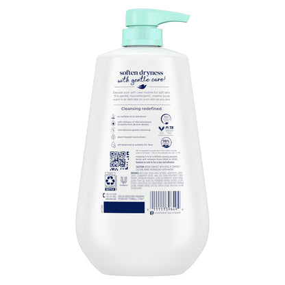 Dove Sensitive Skin Body Wash, 24hr Lotion-Soft Skin, 30.6 oz Dove