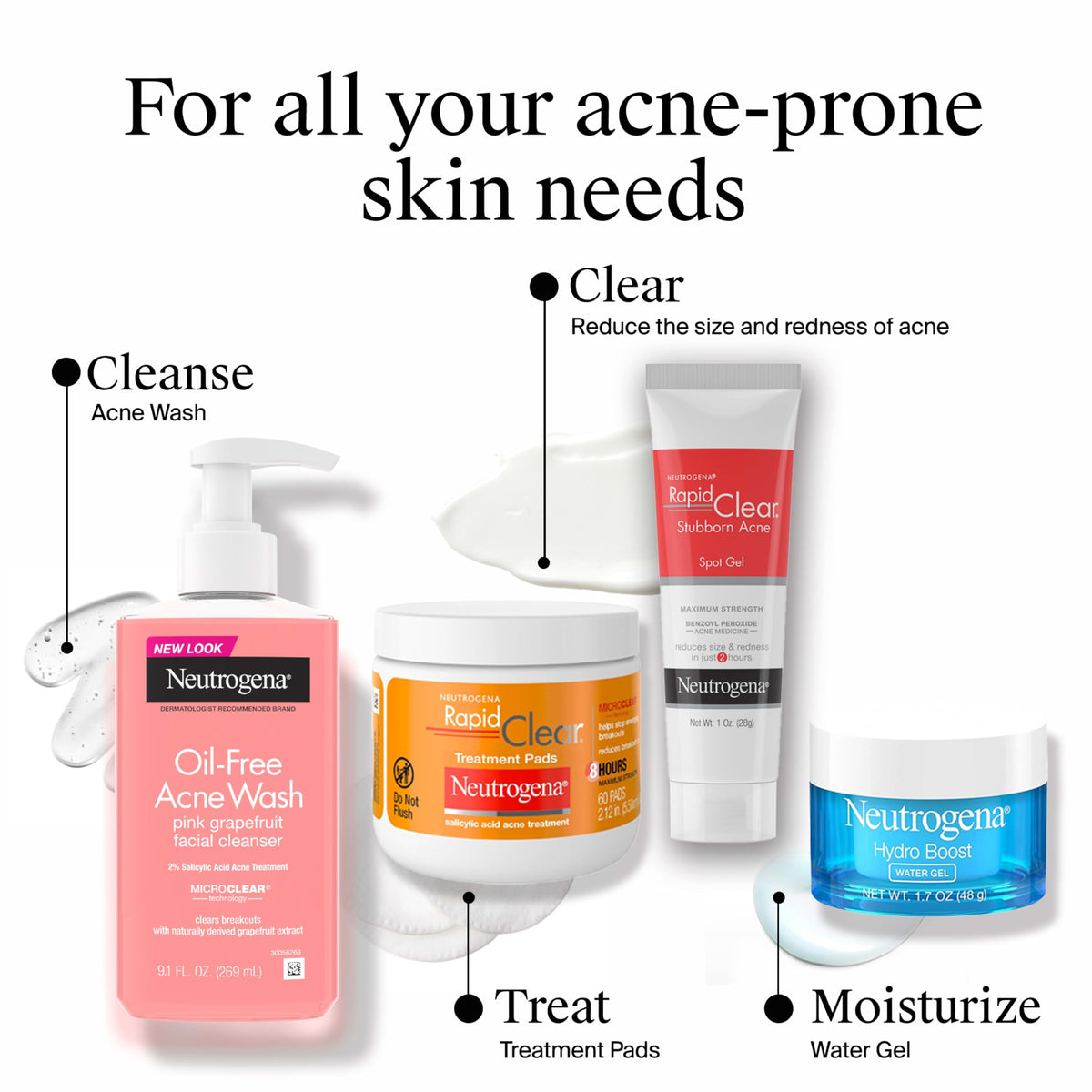 Neutrogena Oil Free Pink Grapefruit Acne Face Wash, 9.1 fl oz Neutrogena