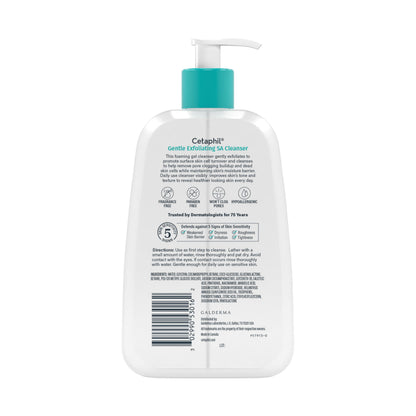 Cetaphil SA Gentle Exfoliating Face Wash, Salicylic Acid Cleanser, 8oz Cetaphil