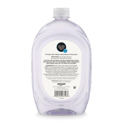 Amazon Basics Gentle & Mild Clear Liquid Hand Soap Refill, Triclosan-Free, Dermatologist-Tested, pH Balanced, Cruelty-Free, 50 Fluid Ounces, 1-Pack (Previously Solimo) Amazon Basics