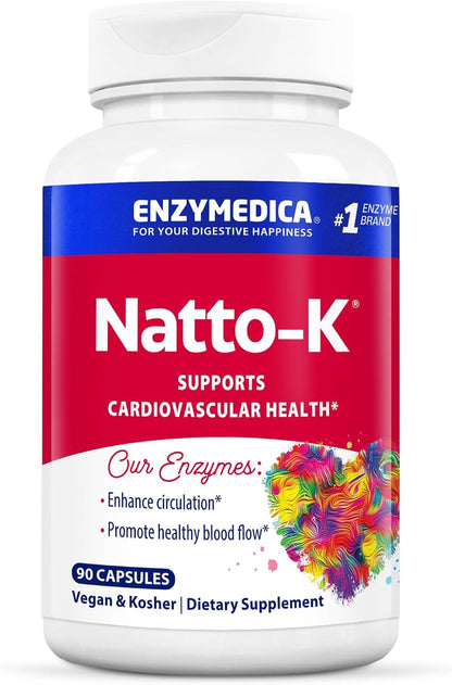 Enzymedica Natto-K Capsules, Vegan, Gluten Free, Kosher - 90 Capsules Gsupps Australia