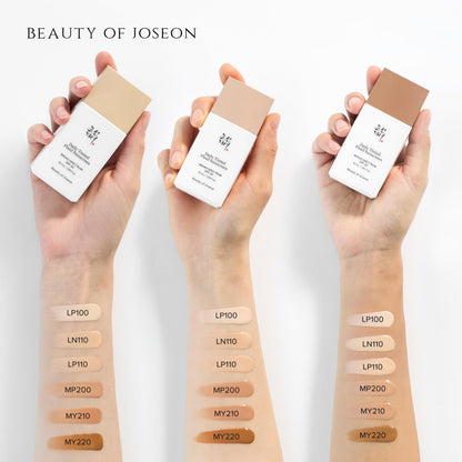 Beauty of Joseon Daily Tinted Fluid Sunscreen 12 Shades for Face Moisturizing Broad Spectrum SPF 40 Korean Skincare 50ml, 1.69 fl.oz Beauty of Joseon