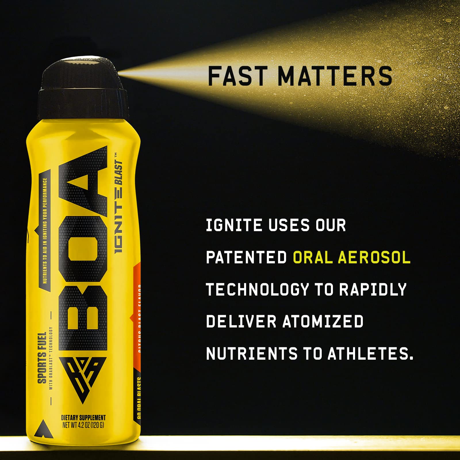 BOA Ignite Blast – Oral Aerosol Rapid Energy Solution – Pre Workout with Caffeine, B Vitamins BOA Nutrition Inc buy australia supplements