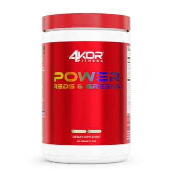 4KOR Fitness Power Reds & Greens: an Energizing Greens Drink Made up of Antioxidant-Rich Superfoods, Gluten-Free and Vegetarian, 30 Servings (1 Bottle) 4KOR Fitness buy australia supplements