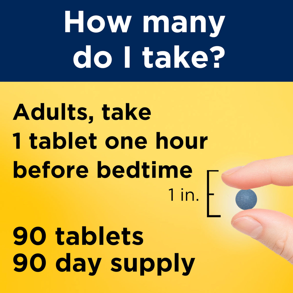 Nature Made Melatonin 4mg Extended Release Tablets, Sleep Supplements for Adults, 100% Drug Free Sleep Aid, 90 Count, 90 Day Supply Nature Made
