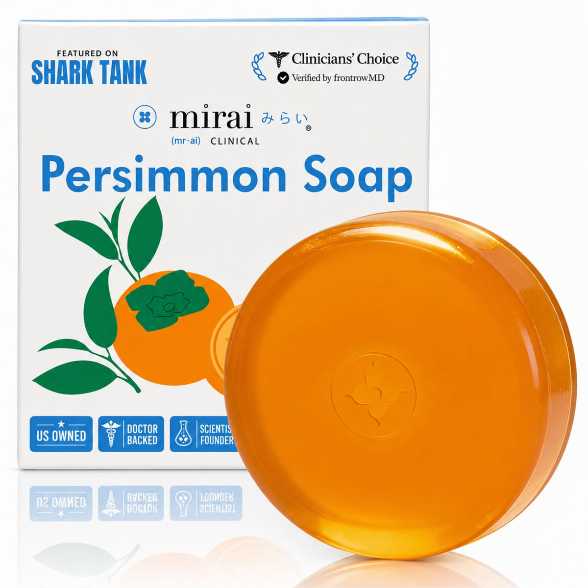 Mirai Clinical Persimmon Soap for Old People Smell,Nonenal® Odor Eliminator Mirai