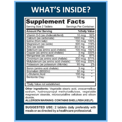 Mega Minerals Supplement by Youfit Nutrition | Trace Minerals | Premium Formula with Source of Minerals and Immune Health Support | Iron Free | All in One YouFit Nutrition
