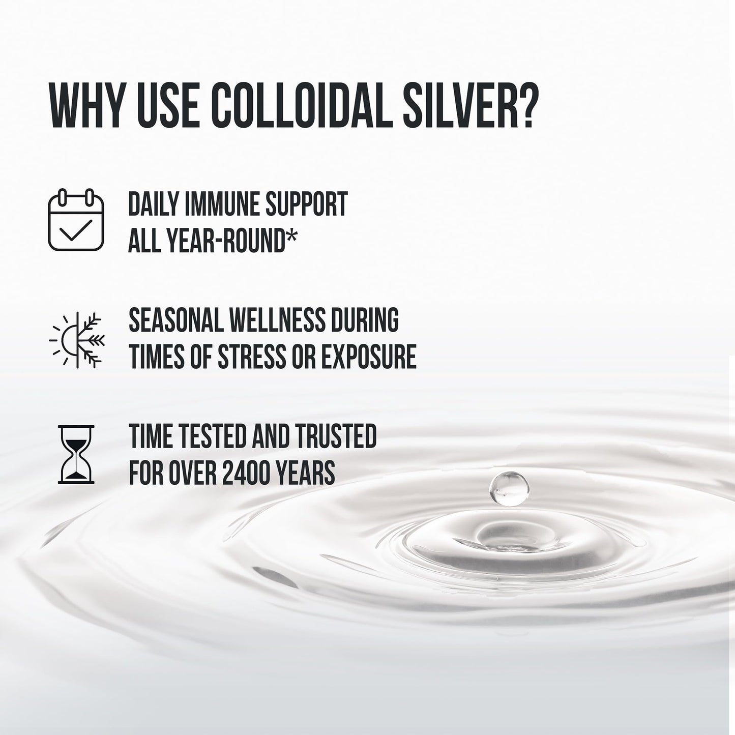 Sovereign Silver Immune Support - Colloidal Silver, Bio-Active Silver Hydrosol, 10 ppm, Liquid Dropper, 4 Fl Oz, (118 mL) Sovereign Silver