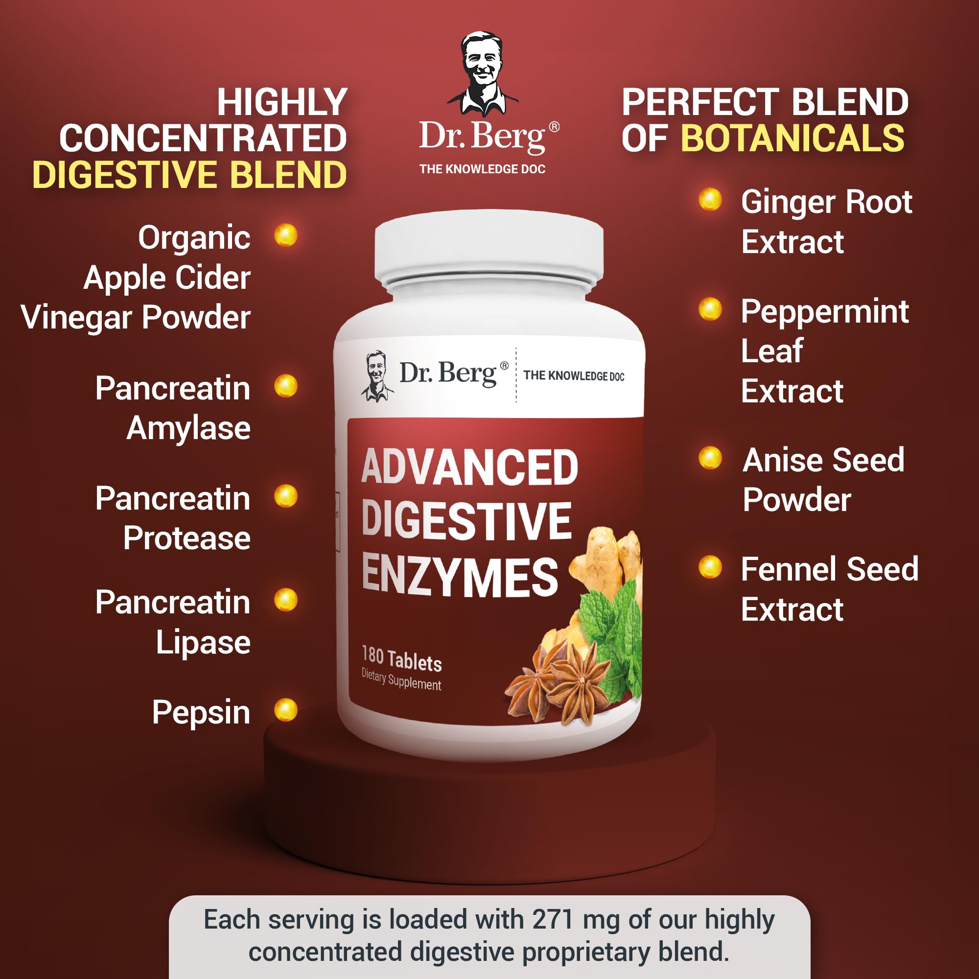 Dr. Berg Advanced Digestive Formula with Apple Cider Vinegar - Includes Digestive Health Dr. Berg Nutritionals buy australia supplements