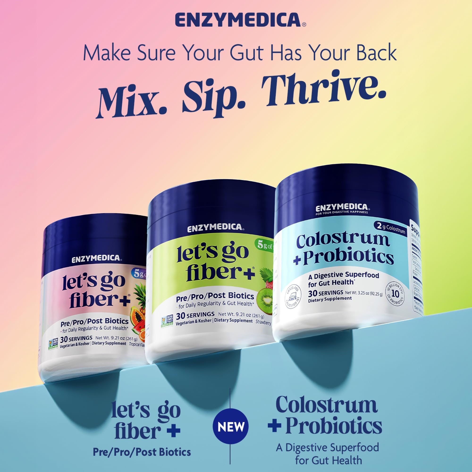 Enzymedica Colostrum + Probiotics Powder Supplement - Grass Fed Bovine Colostrum for Women & Men, Peptide & Lactoferrin Support, Promotes Hair, Skin, Nails, Immune & Gut Health, Gluten Free - 3.25 oz Enzymedica buy australia supplements