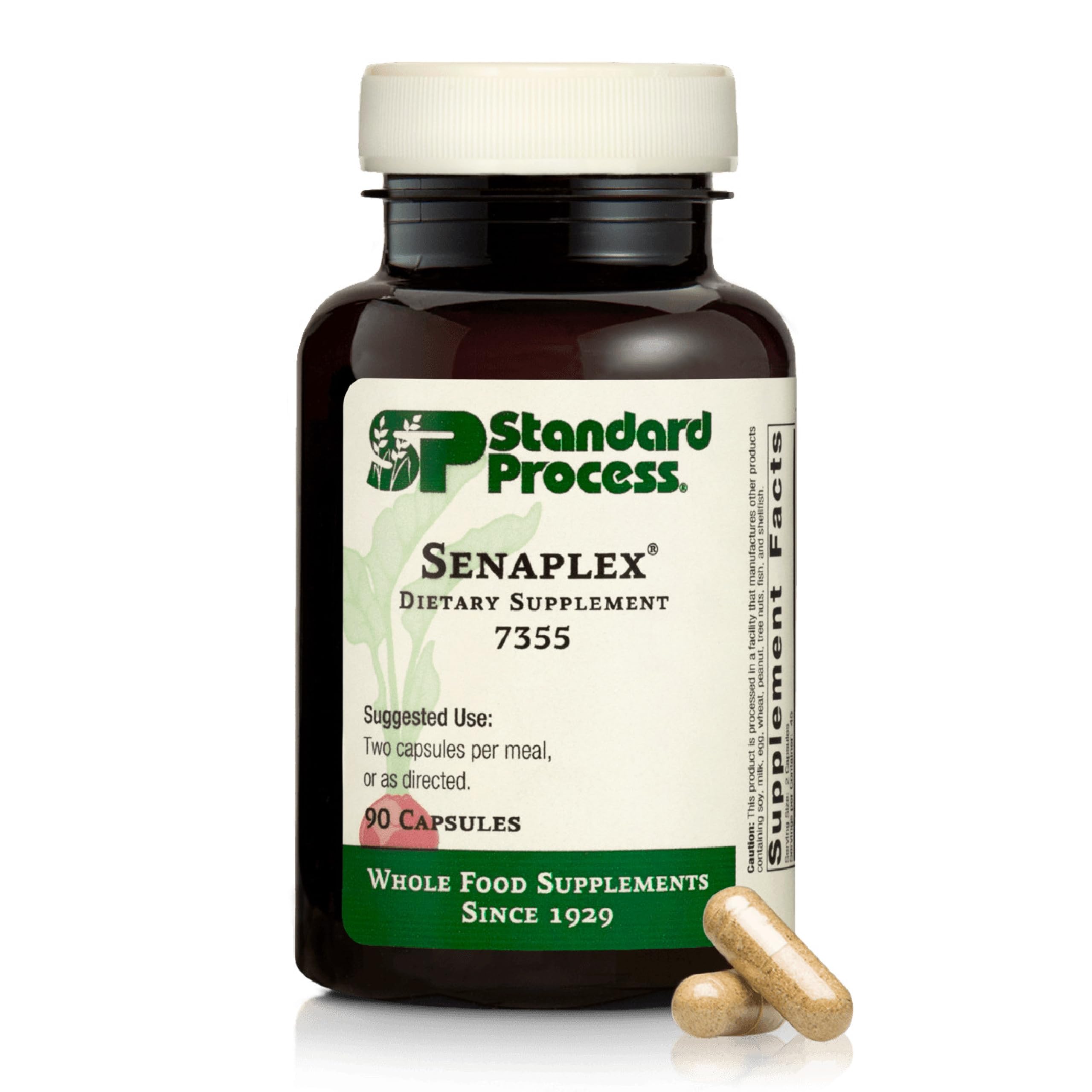 Standard Process Senaplex - Nervous System Support with Niacin, Vitamin B12 & B6 - Supports Brain Health & Cellular Health - Offers Antioxidant Activity - Non-Dairy - 90 Capsules (45 Servings) Standard Process Inc. buy australia supplements