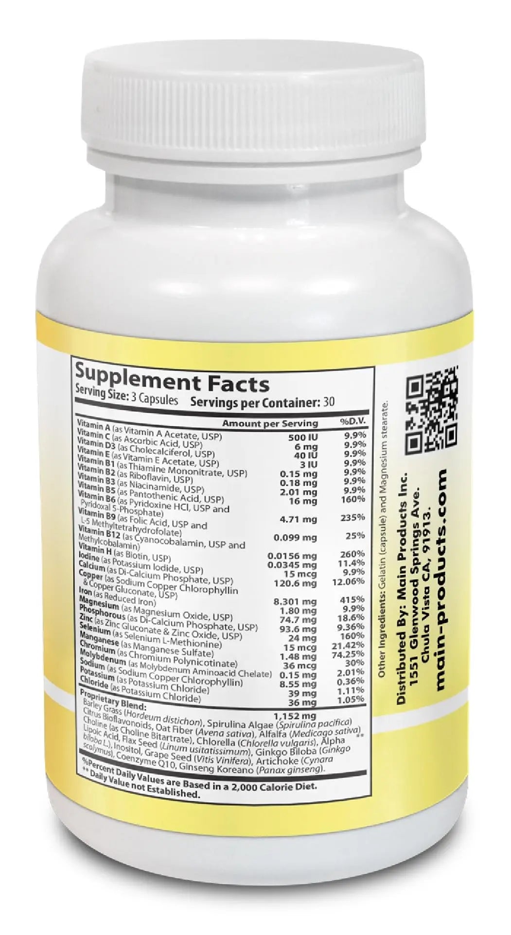 Vitamin Complex Multivitamins and Multiminerals - 12 Vitamins and 14 Minerals, Vitamin A C D3 E B1 B2 B3 B5 B6 B9 B12 H and Minerals Main Products buy australia supplements