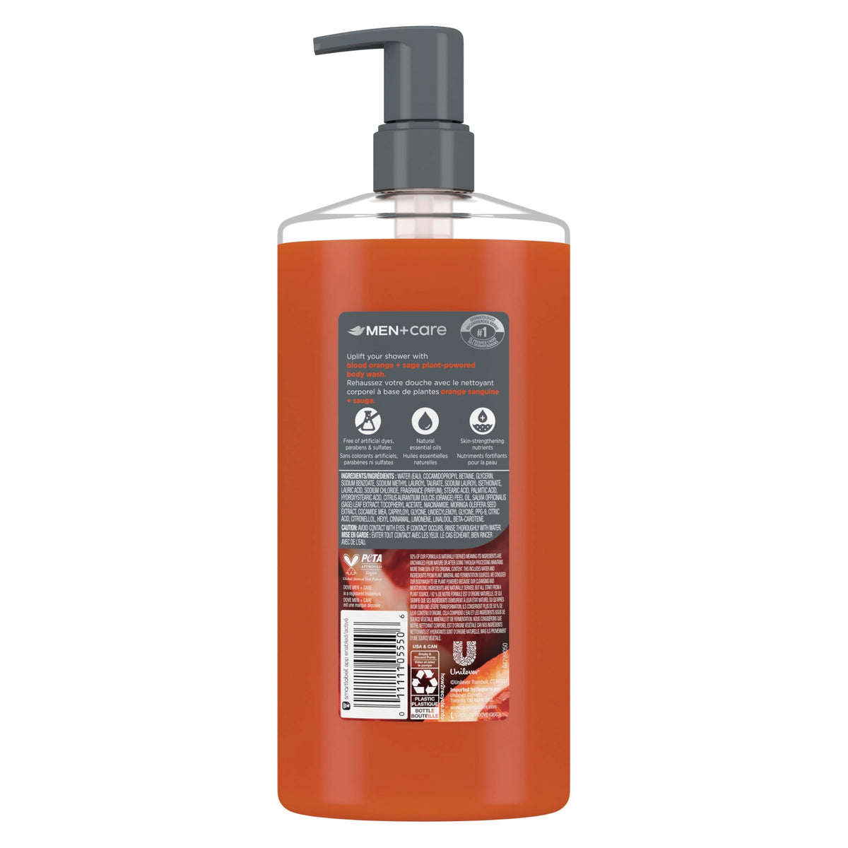 Dove Men Moisturizing Body Wash, Blood Orange + Sage, 26 oz DOVE MEN + CARE