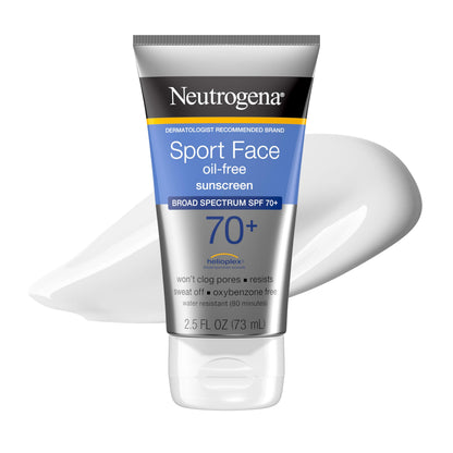 Neutrogena Sport Face Sunscreen Lotion SPF 70+, 2.5 fl. oz Neutrogena