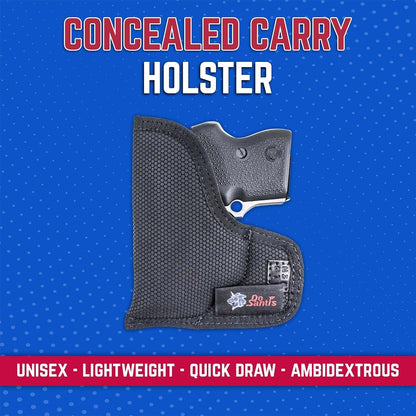 DeSantis Nemesis - Gun Pocket Holsters for Concealed Carry, Concealed Pocket Holster for Pistols, Revolvers, Soft, Designed for Comfort & Discreet Carry, Ambidextrous Gsupps Australia