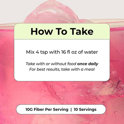 HUM Flatter Me Fiber Supplement for Women & Men, Prebiotics & Digestive Enzymes to Support Weight & Bloating, Digestive & Gut Health, Fiber Powder Drink Mix