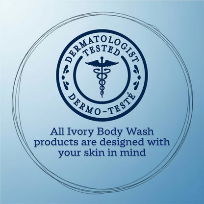 Ivory Body Wash, Designed for the Whole Family, Gentle Formula, Free of Dyes Heavy Perfumes Parabens Phthalates & Silicones, for Sensitive Skin, Designed for Skin's pH, Original Scent, 35 oz IVORY