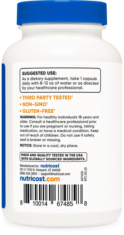 Nutricost Boron Capsules 10mg, 240 Vegetarian Capsules, Gluten Free and Non-GMO Nutricost