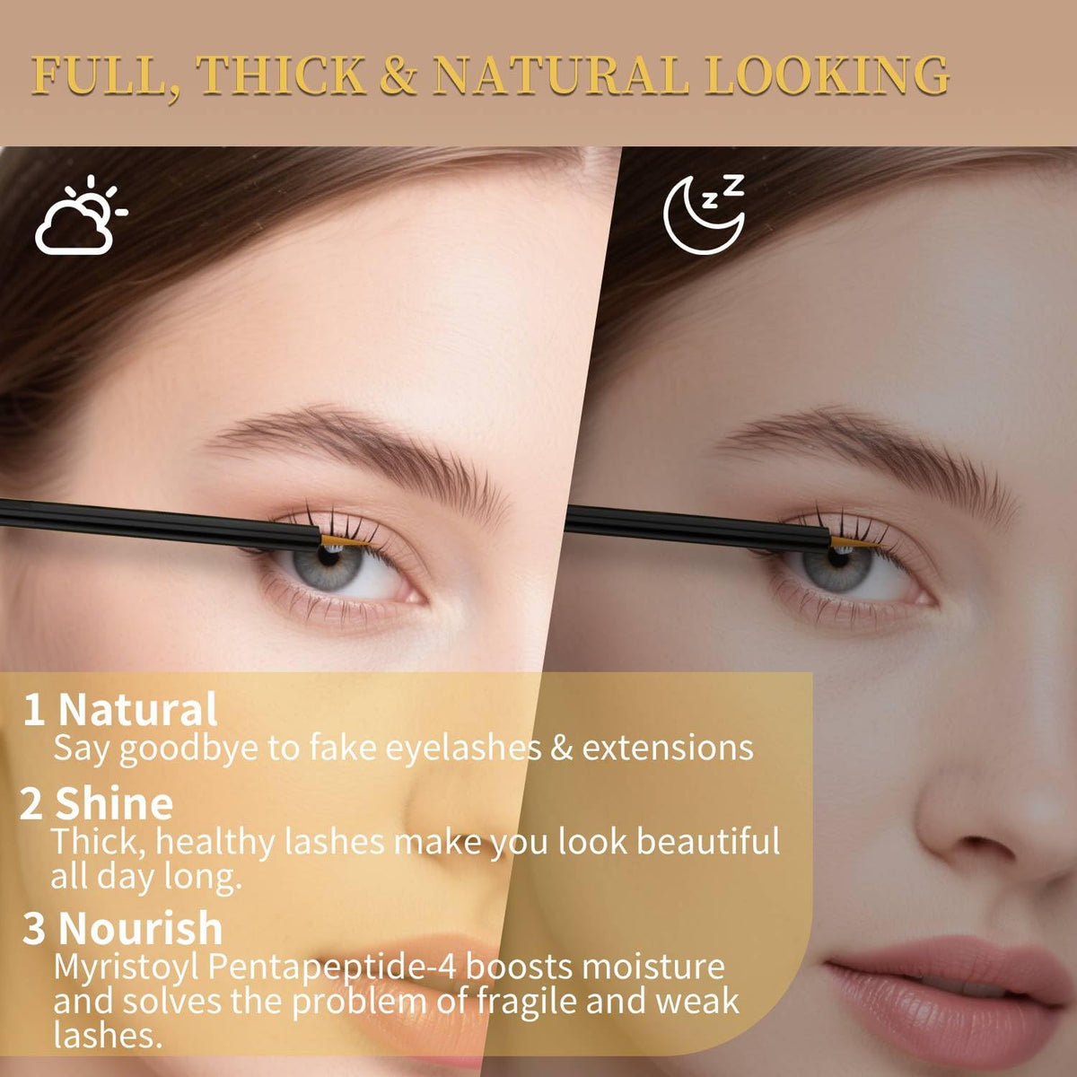 Lash Serum for Eyelash Growth, Premium Lash Enhancing Serum with Advanced Formula Volumizing Longer Fuller and Thicker Looking Lashes, Eyelash Growth for Sensitive Eyes (5 mL) Tistees