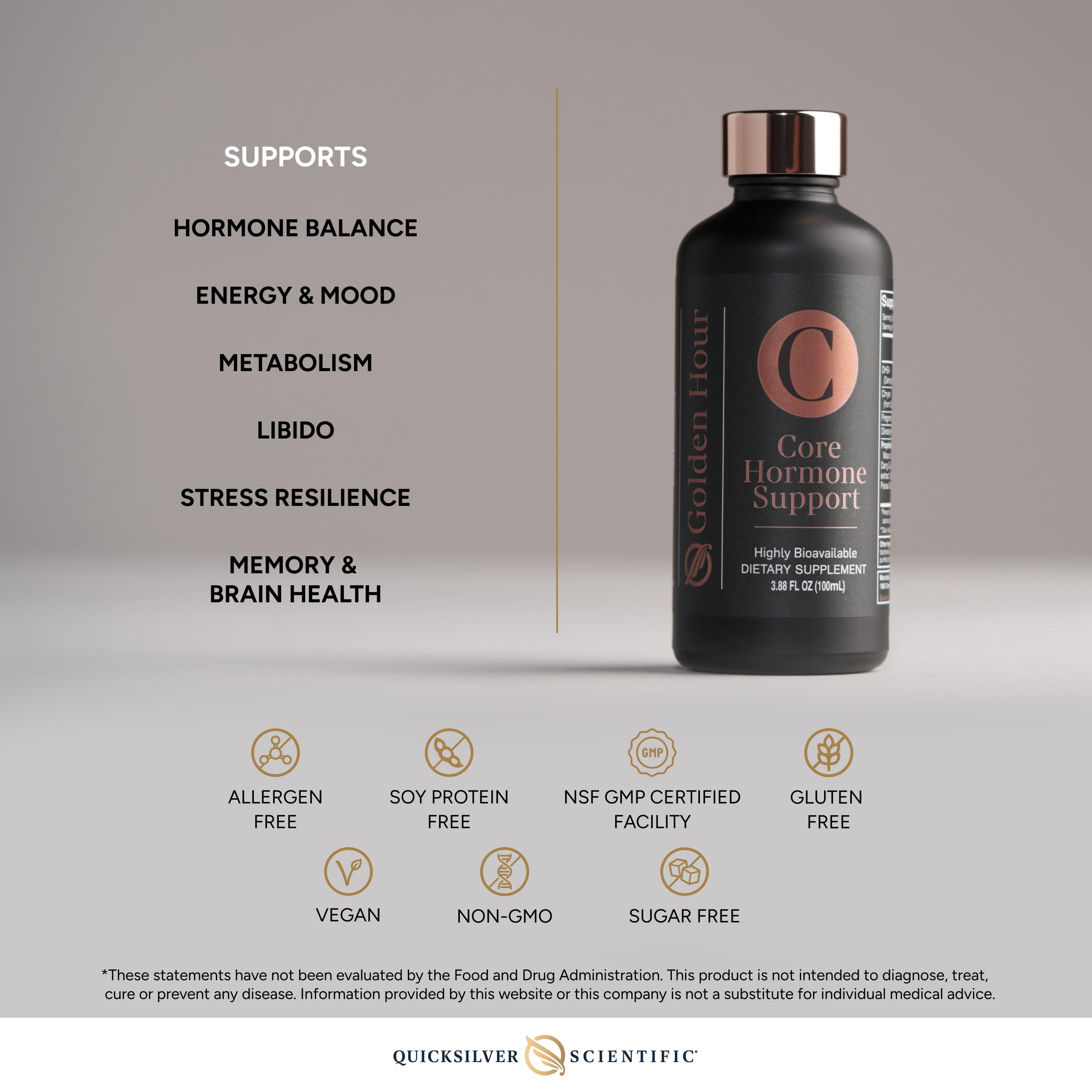Quicksilver Scientific Core Hormone Support 3.88 fl oz (100ml) Quicksilver Scientific buy australia supplements