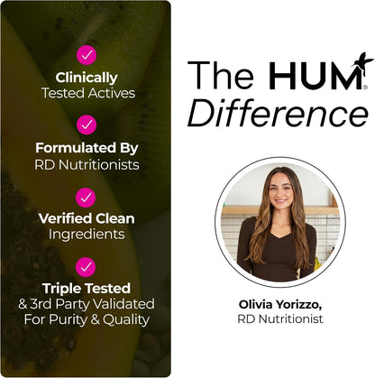 HUM Celery Juice Fiber Gummies for Adults, First Prebiotic Celery Juice Gummy, Gluten Free Fiber Supplement Supports Detoxification, Gut Health, Greens Gummies, Chlorophyll & Prebiotic Fiber, 60 Count
