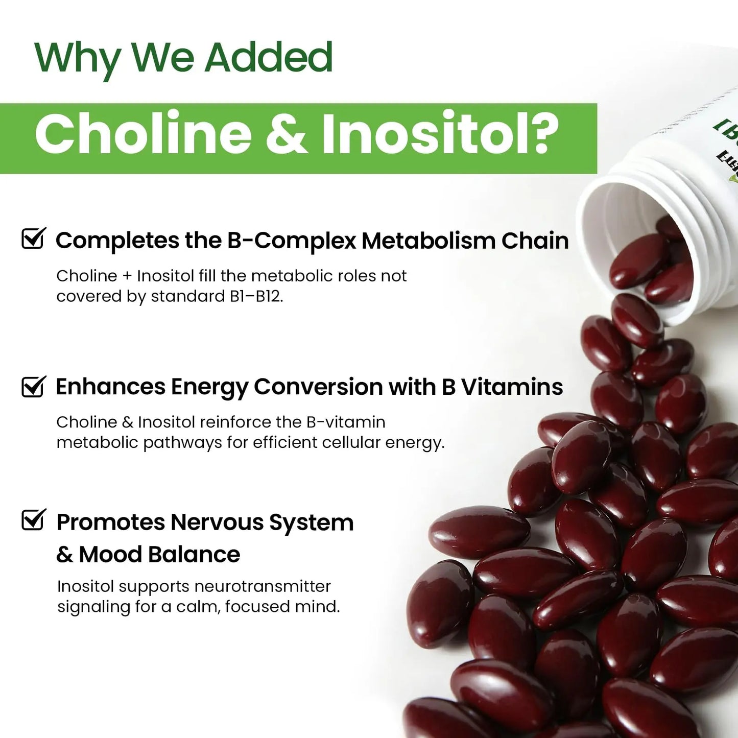 Liposomal B Complex for High Absorption Methylated B12,L-Methyfolate(5-MTHF ),Full Active B Vitamins with Choline Inositol-Energy, Metabolism,Brain & Heart Support Franguly