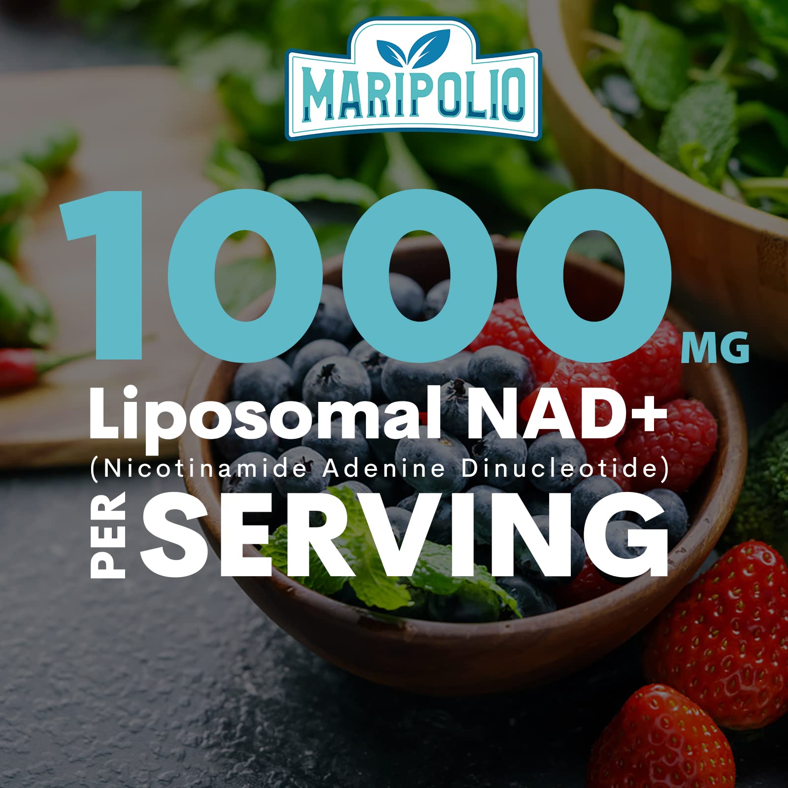 Maripolio Liposomal NAD+ 1000 mg Supplement | High Bioavailability Liposomal Delivery | Cellular Energy & Wellness Support | Pure NAD+ Dietary Supplement for Men,Women, 60 Softgels Maripolio buy australia supplements