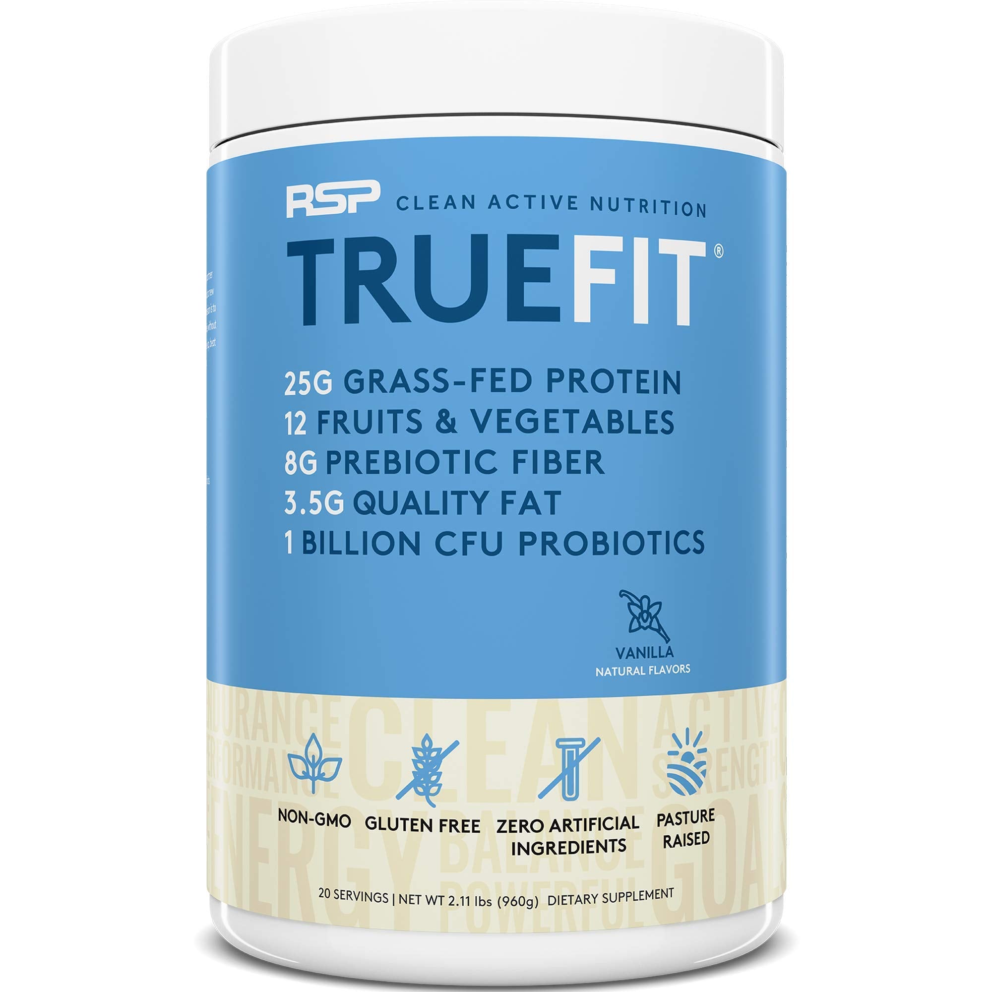 RSP NUTRITION TrueFit Protein Powder (Vanilla 2 LB) with AminoLean Pre Workout Energy RSP NUTRITION buy australia supplements