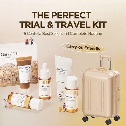 SKIN1004 Centella Travel Kit, Korean Skin Care Set of 5, Travel Size SKIN1004