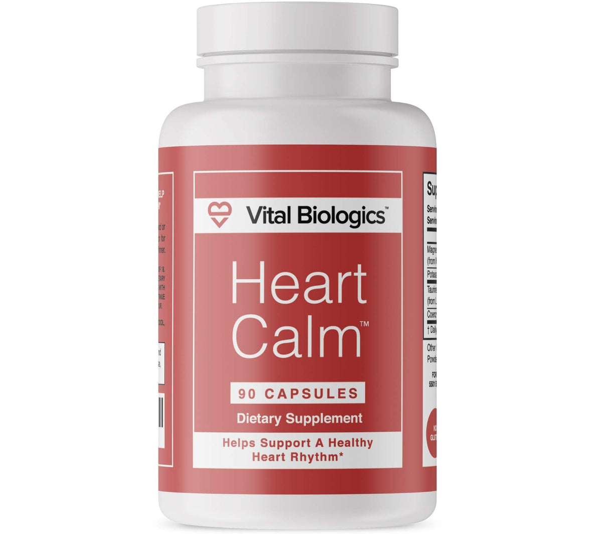 Heart Calm- Helps Support and Maintain a Healthy Heart Rhythm- A Natural, Fast-Acting Formula with Magnesium Taurate, Vital Biologics