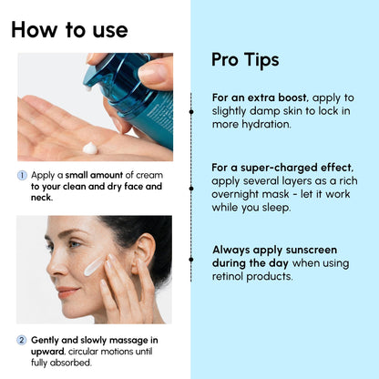 MAREE Face Moisturizer – Firming & Lifting Face Cream for Women with Collagen, Retinol & Hyaluronic Acid – Day & Night Anti-Aging Facial Wrinkle DD Cream Moisturizer for Dry Skin – 1.7 Fl Oz MAREE