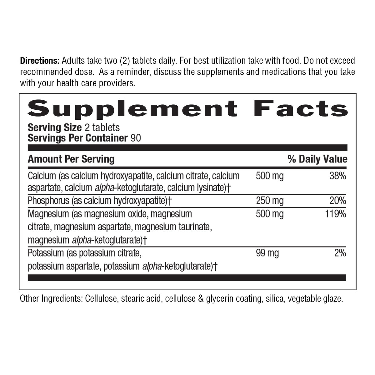 Country Life Target Mins - Calcium Magnesium Potassium Bone & Heart Health Supplement, 1000mg Calcium, 500mg Magnesium, Supports Calcium Utilization Country Life