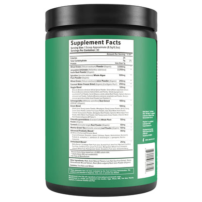Inno Greens | 28+ Organic Greens & Superfoods | Advanced Prebiotics + Probiotics | Super Antioxidant + Hydration | Spirulina, Chlorella, Ashwagandha | Natural | 30 Servings (Strawberry Banana)