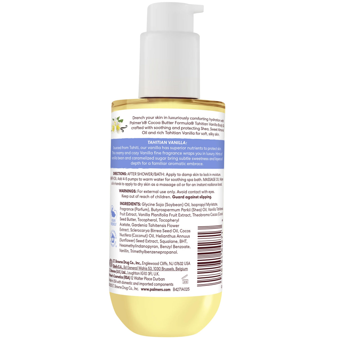 Palmer's Tahitian Vanilla Body Oil, Cocoa Butter Formula (6.5 Fl Oz) Palmer's