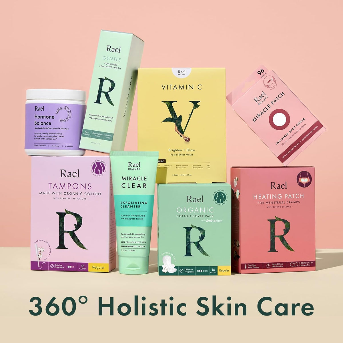 Rael Miracle Invisible Spot Cover Hydrocolloid Acne Pimple Patches (96 Ct) Rael