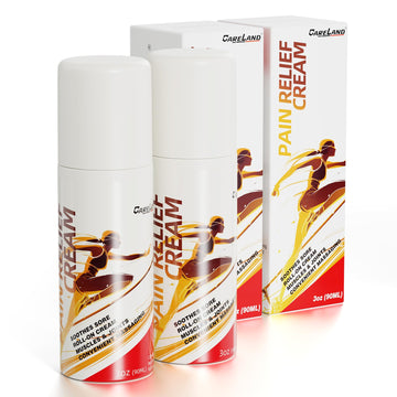 CARELAND Pain Relief Roll On Cream 2 Pack Capsaicin Roll On with Menthol & Methyl Salicylate Formula, 3oz, Cooling Joint Pain Relief for Knee, Lower Back, Neck & Sore Muscles, Arthritis Pain Reliever CARELAND buy australia supplements