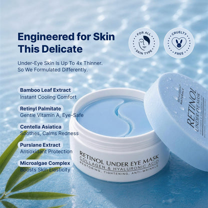 Enaskin Naturals Under Eye Patches for Puffy Eyes & Dark Circles 60 Patches Enaskin Naturals