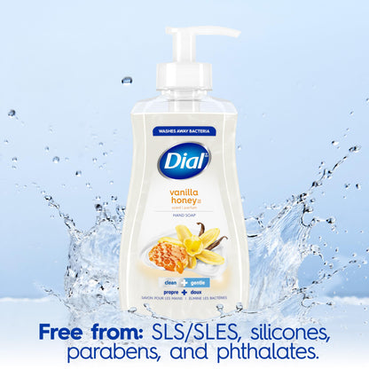Dial Liquid Hand Soap, Vanilla Honey, 7.5 fl oz, Pack of 12 Dial